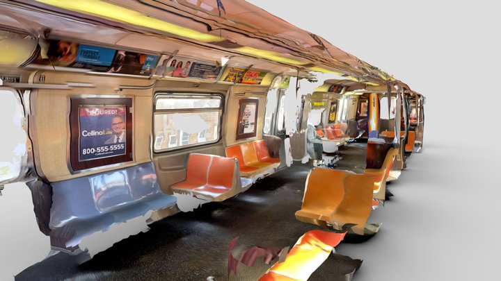 Subway train car - mesh version – Free 3D Model STL