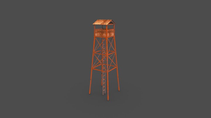Wooden Watchtower – Gratis 3D-model STL