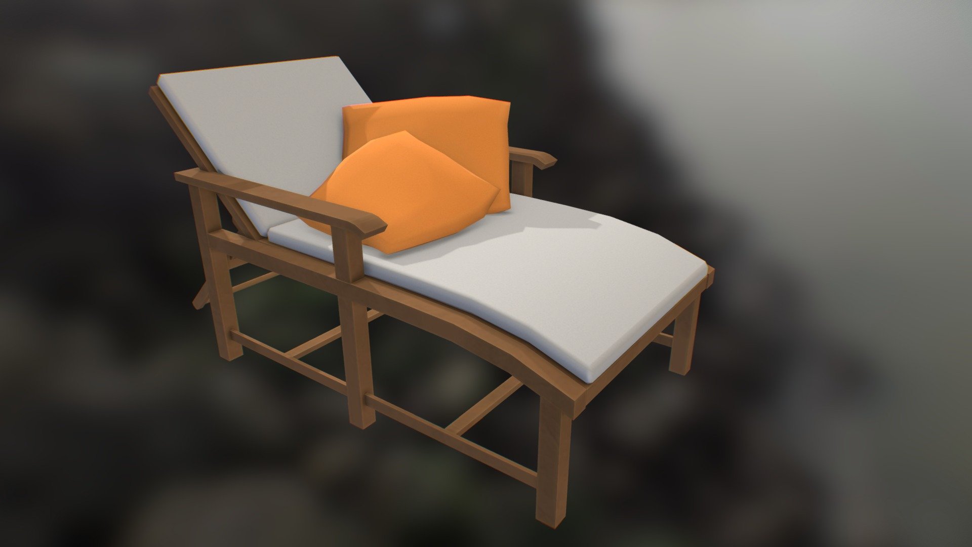 Low Poly Beach Chair Buy Royalty Free 3d Model By Vanessa Araújo