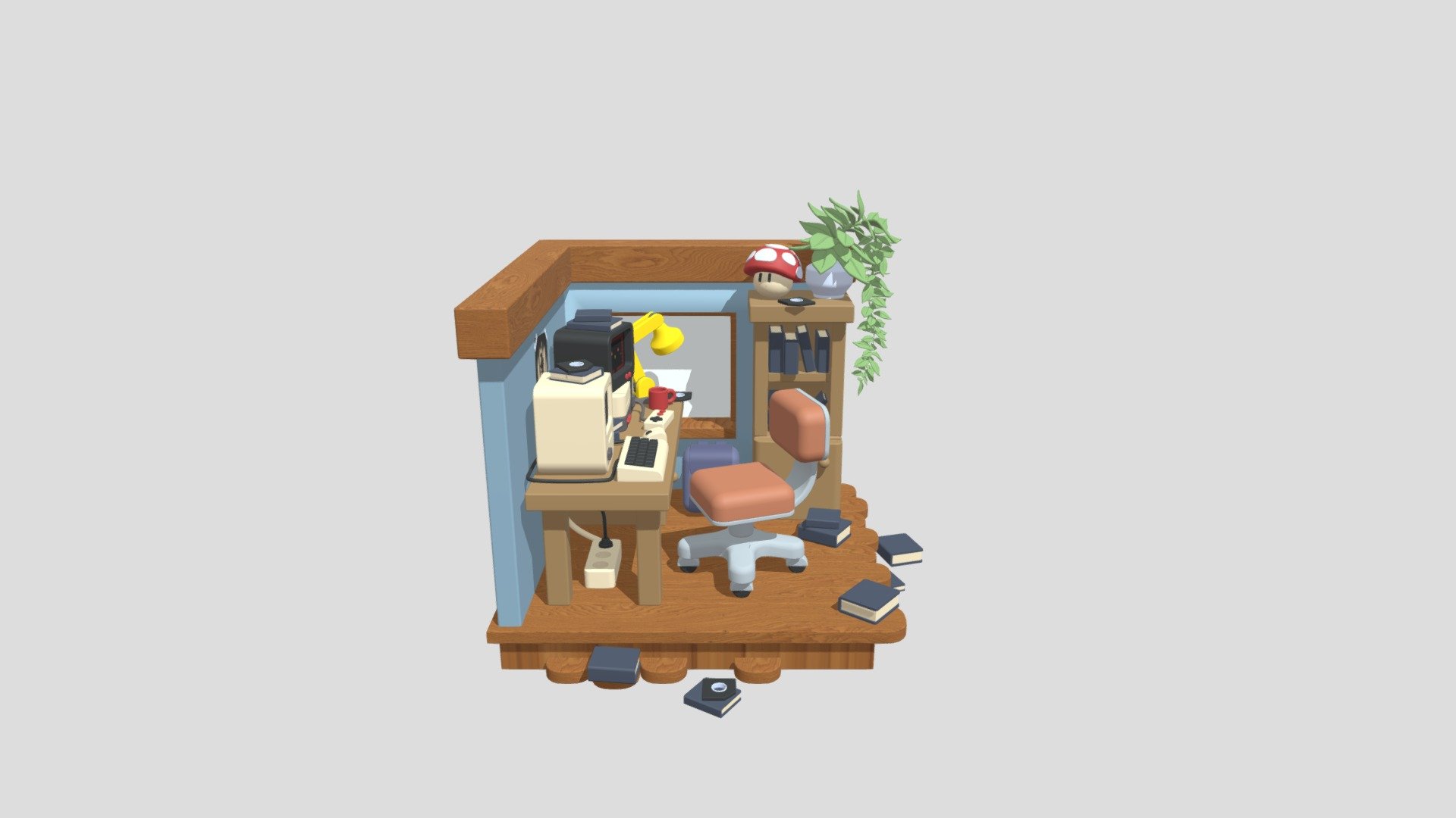 Computer Scene Model DAGV 1200 - 3D model by LeoLClinger [6ae5099 ...