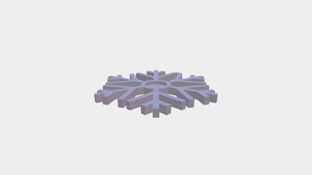 Snowflake - 3D model by KIRAKIRA [6ae5ad6] - Sketchfab