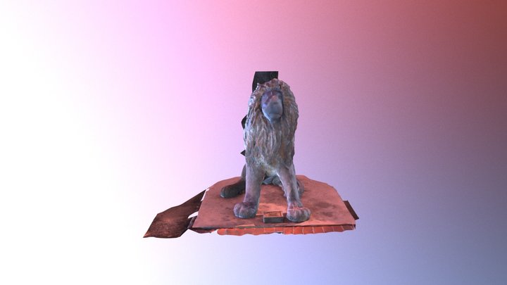 Leal Lion Color 3D Model