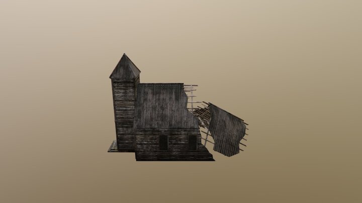 derelict church 3D Model