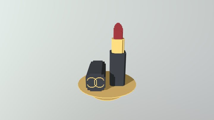 Lipstick Voxel 3D Model