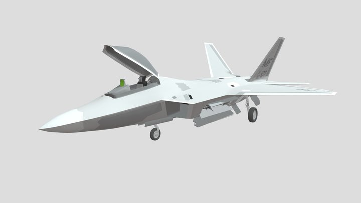 F22 Raptor 3D Model 3D Model