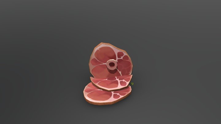 Lowpoly Food 3D Model
