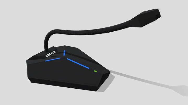Desk Microphone Model 3D Model