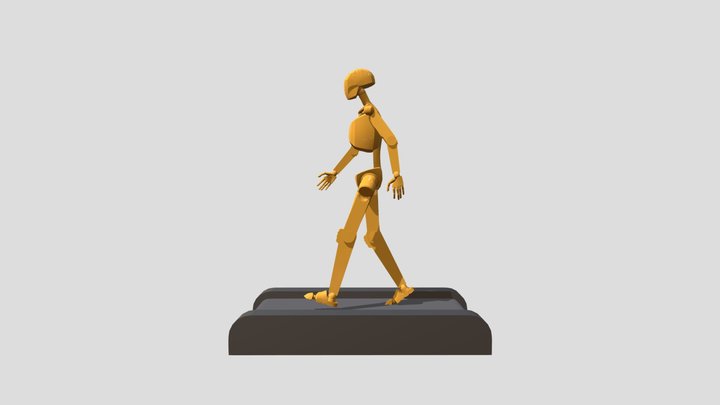Walking Motion 3D Model