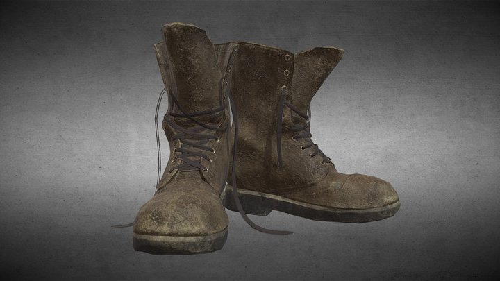 Old Boots 3D Model