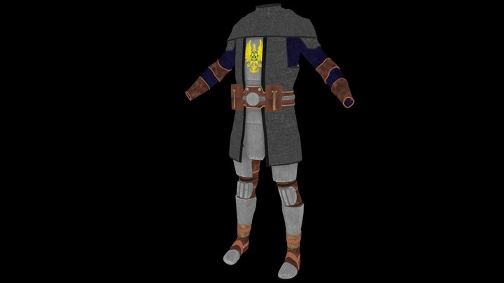 Order of Atomic Knights Medium Armor 3D Model