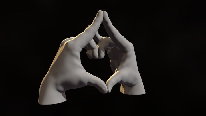 Hand Love 3D Model