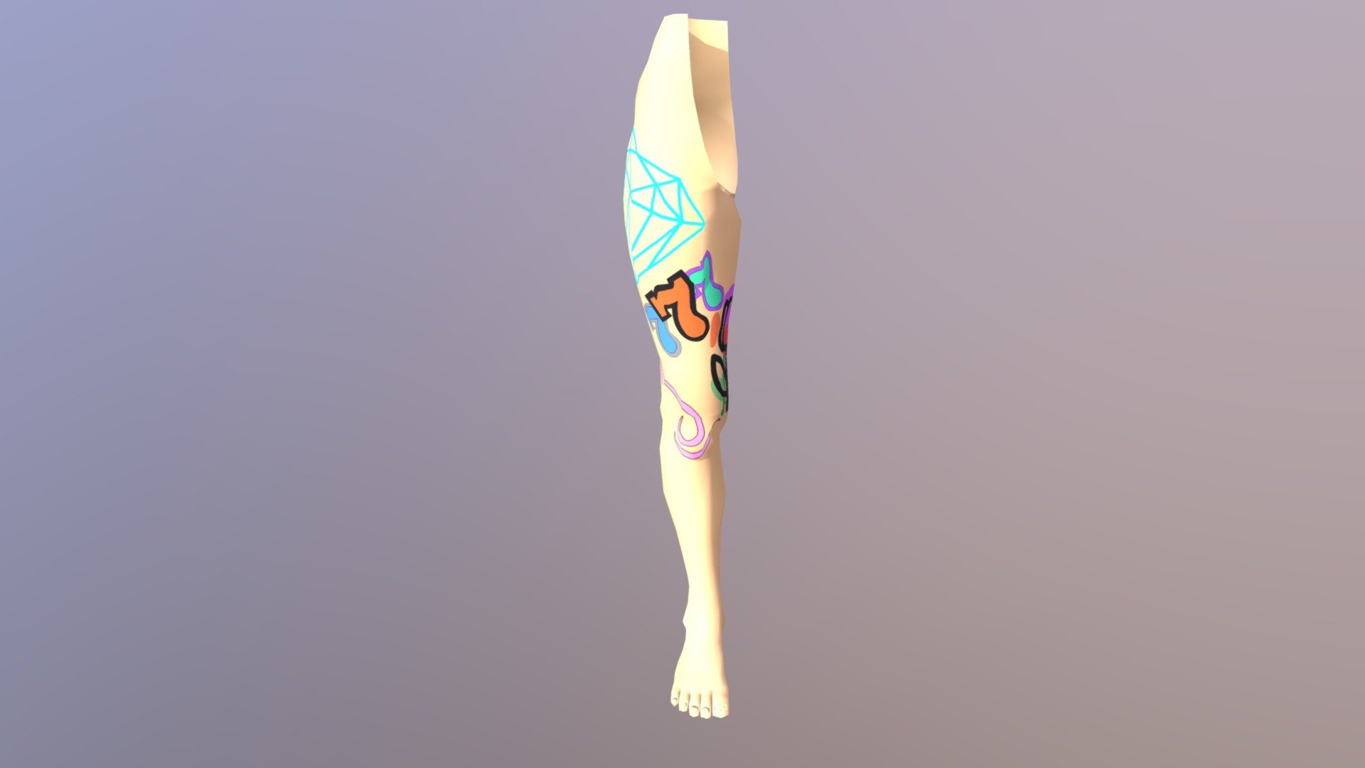 Woman Leg For Tattoo MODEL