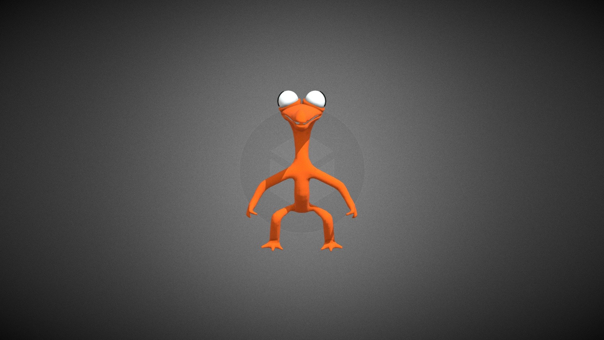 Orange from rainbow friends (rigged) - Download Free 3D model by yes