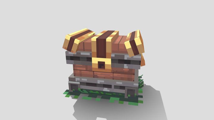 Treasure Chest 3D Model