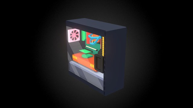 Friday500 - Inside The Computer (Tower) 3D Model