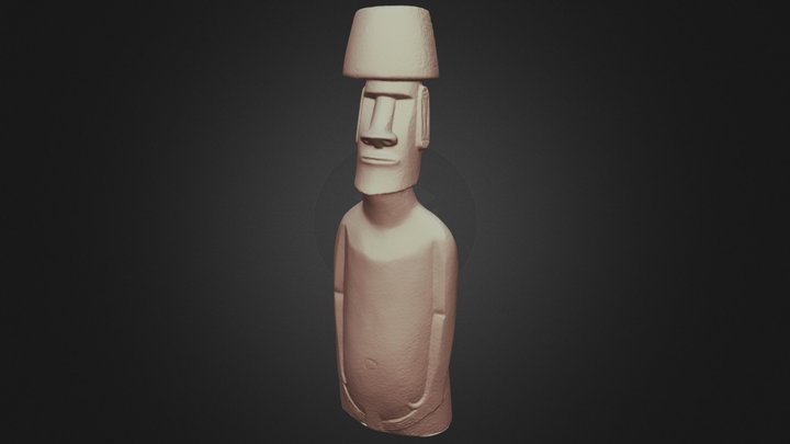 Escultura Moai - Moai Sculpt 3D Model