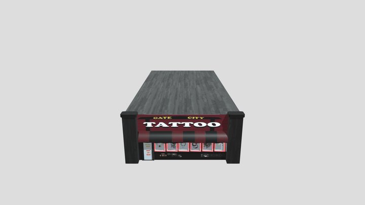 gate city tattoo remodeled 3D Model