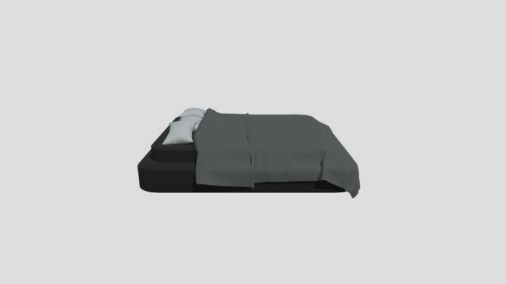 Master's Bed Black 3D Model