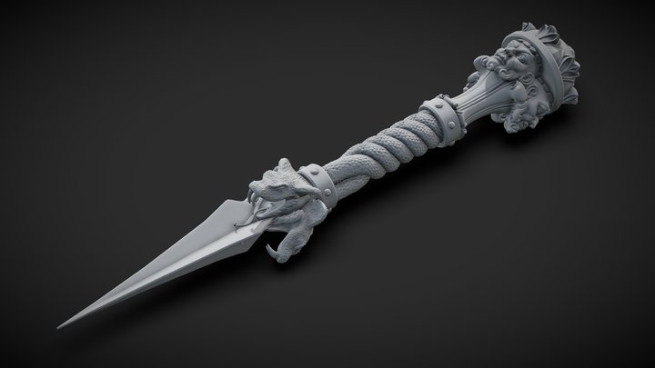 Ceremonial Dagger (decimated sculpt) 3D Model
