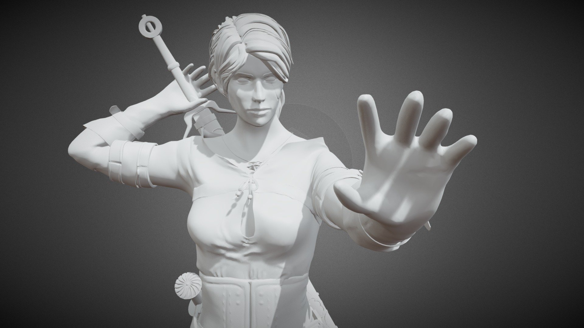 Ciri - 3D model by Khilobok_egor [6aefc79] - Sketchfab