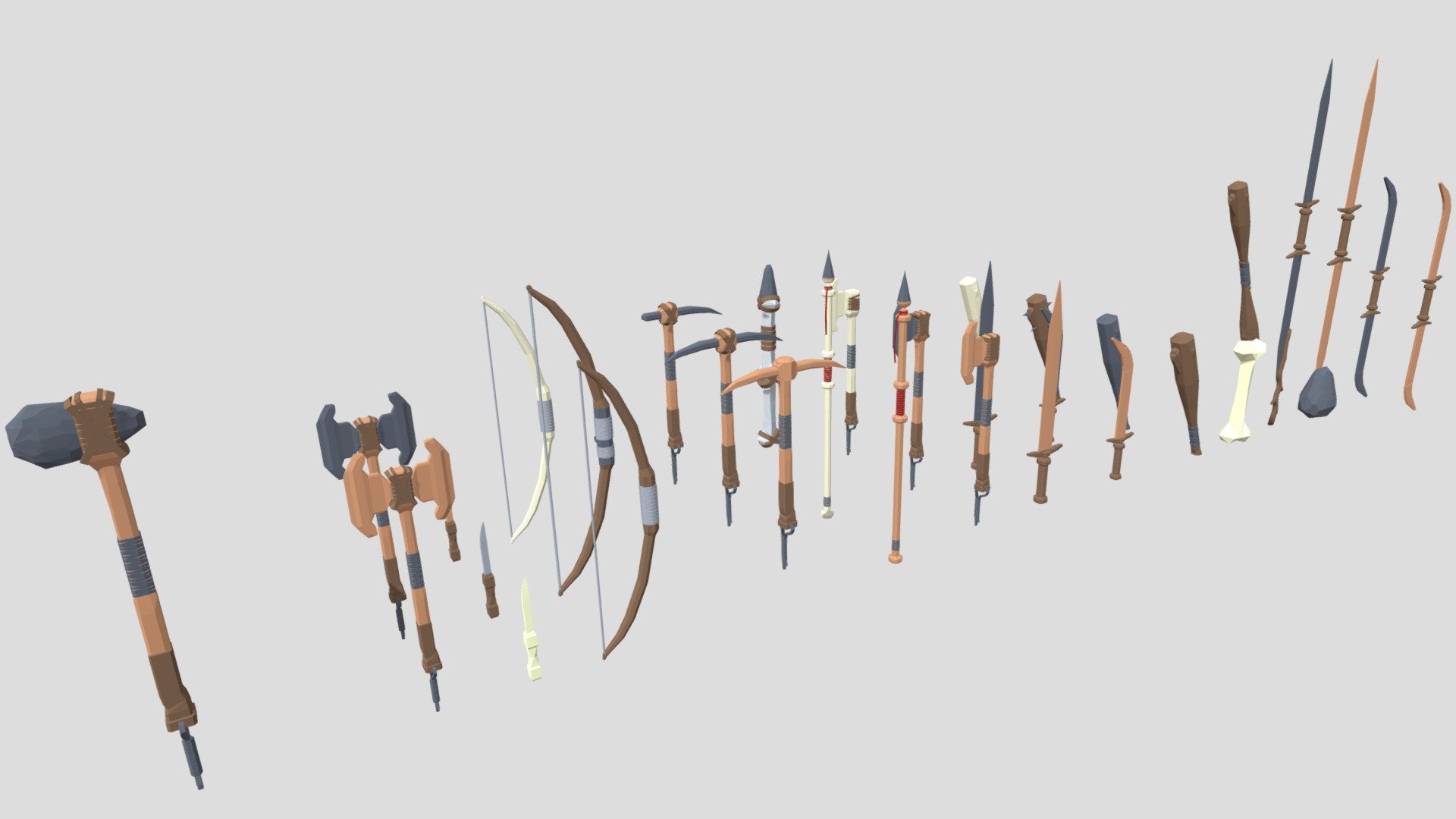 Low Poly Survival Tools Pack - 3D model by studio.off77 [6aeffb1 ...