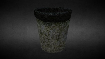 Bin Game-ready Asset 3D Model