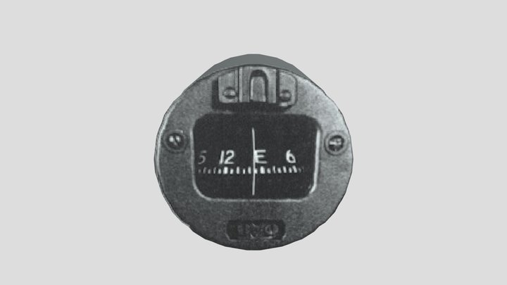 Aircraft Compass 3D Model