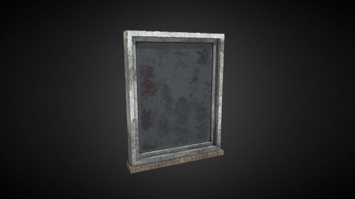 Broken Window 02 3D Model