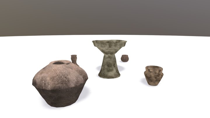 Münchshöfener Keramik 4500-3800 v.Chr. 3D Model