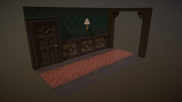 Spooky Hall 3D Model