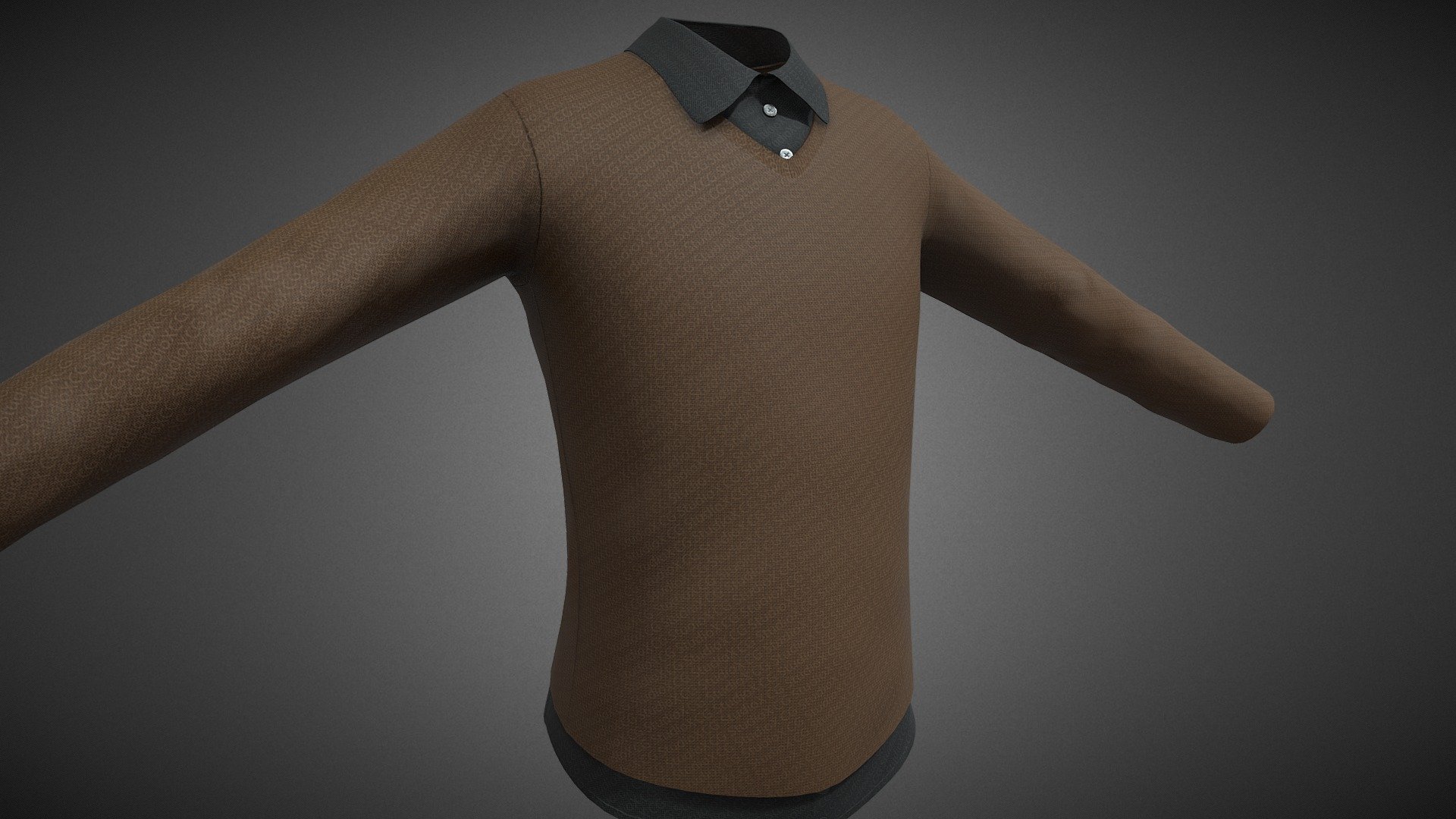 Sweater With a Shirt Style 10 - Buy Royalty Free 3D model by CG StudioX ...