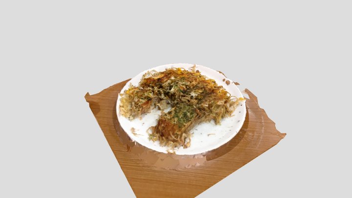 Okonomiyaki（Hiroshima Style） 3D Model