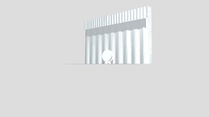 Wheel On Stage 3D Model