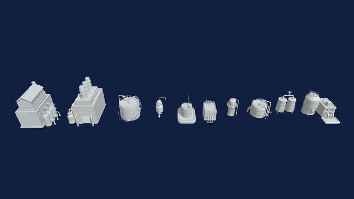 Factory Units VOL-05 3D Model