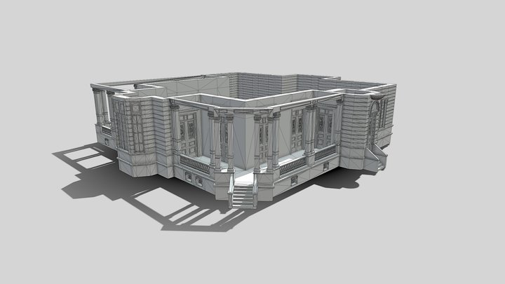 Von Bullow Mansion - Free 3D Printing (1/4) 3D Model