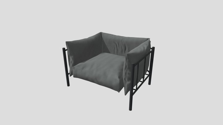 Comfy Accent Chair 3D Model