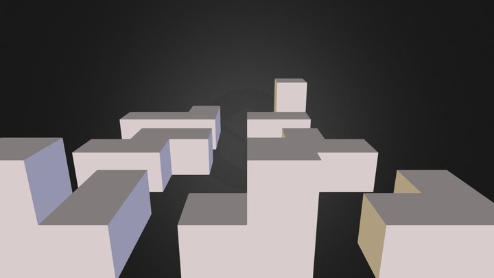 Soma Cube Puzzle 3D Model