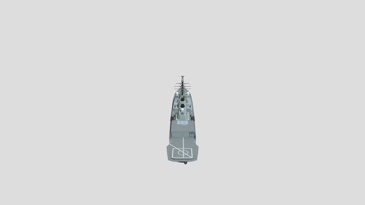 Arleigh Burke Warships Lowpoly 3D Model