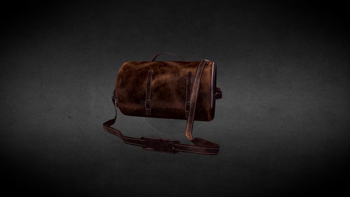 Designer Leather Bag 3D Model