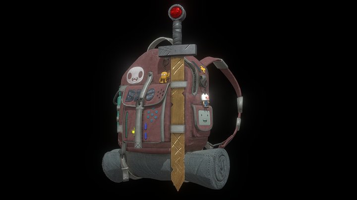 Adventure time BMO backpack 3D Model