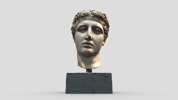 Roman bust of an Athlete 3D Model
