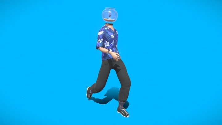 FishBowl Character 3D Model