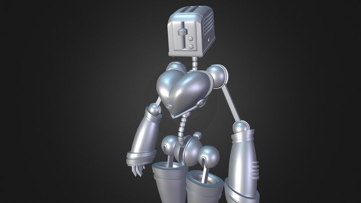 Toaster Bot 3D Model
