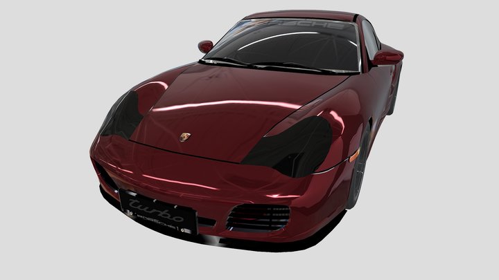 porsche-911-turbo-996-2000-by-alexka 3D Model
