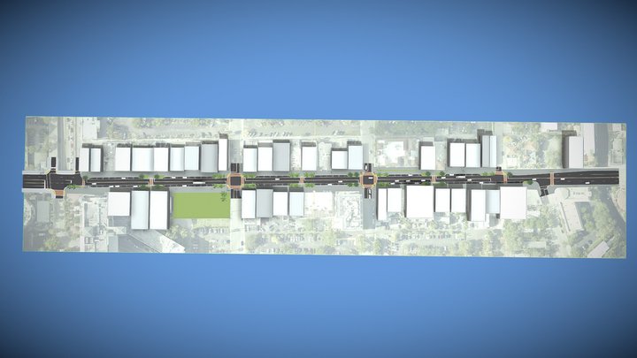 Las Olas Blvd. 3D Model