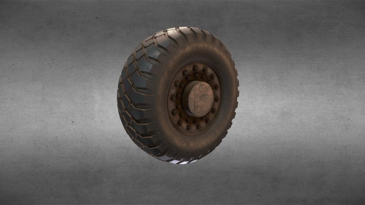 Desert Tire 3D Model
