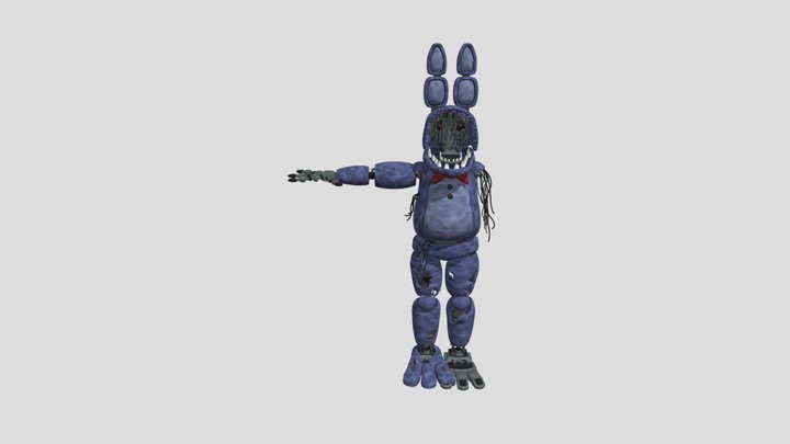 Withered​ bonnie​ FBX 3D Model
