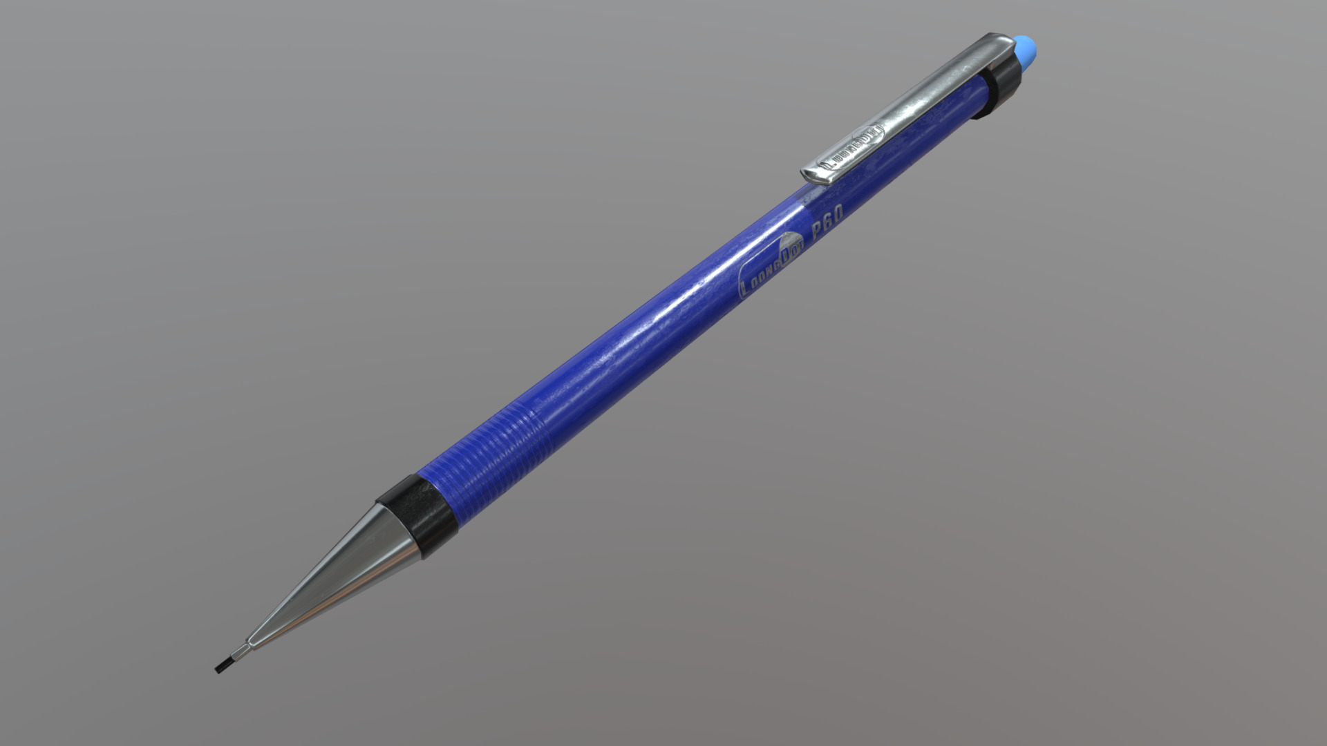 3D model Pen 2 - This is a 3D model of the Pen 2. The 3D model is about a blue pen with a black cap.