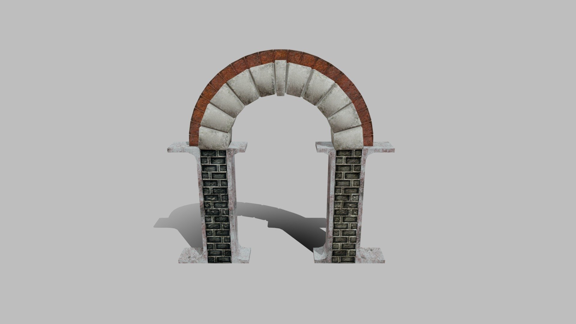 Arc_with_Pilars - 3D model by Xavaxys [6b0654a] - Sketchfab