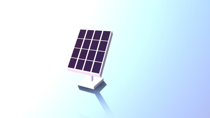 Very Simple Solar Panel 3D Model